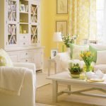 yellow sunshine living room via sunset