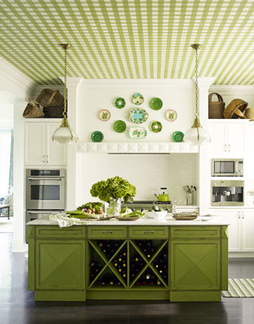 Kitchen Virtual Design on Designer Mendelson Pea Green Kitchen Plaid Via Hb Waiting For A Winner