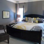 gray and yellow bedroom by The Decorologist
