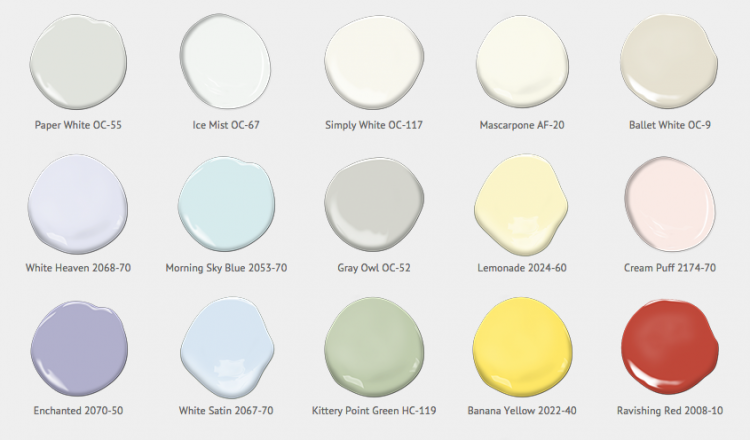  are the other colors Benjamin Moore is including in the 2016 palette