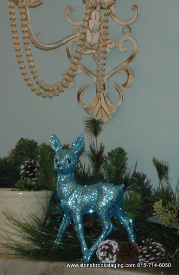Blue Sparkly Deer from TJ Maxx