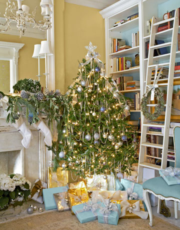 Tiffany blue Christmas via country living