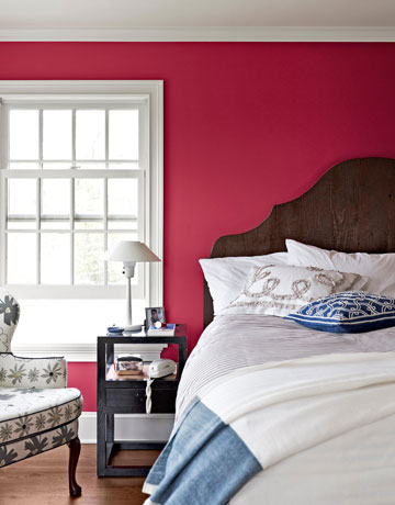 Dark Pink Walls Via Country Living The Decorologist