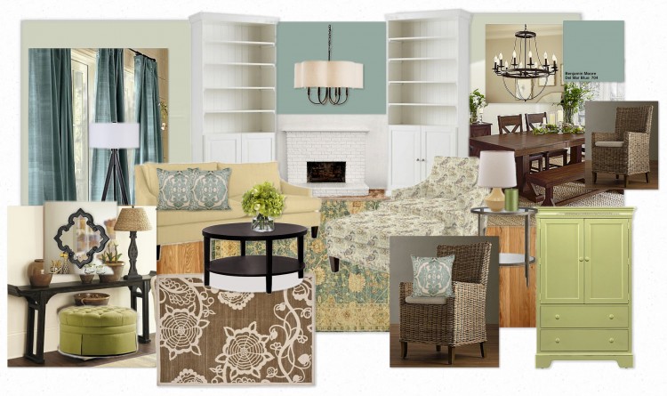 A Virtual Design Inspired by Benjamin Moore’s Turquoise Mist