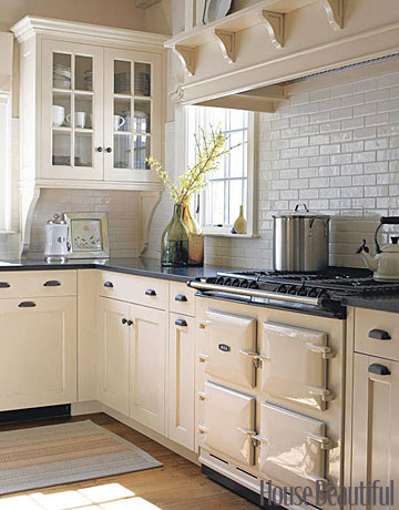 white and off white kitchen