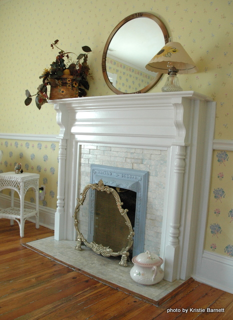vintage victorian fireplace