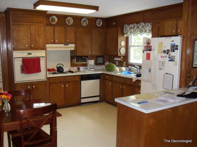 dated wood 1970s kitchen