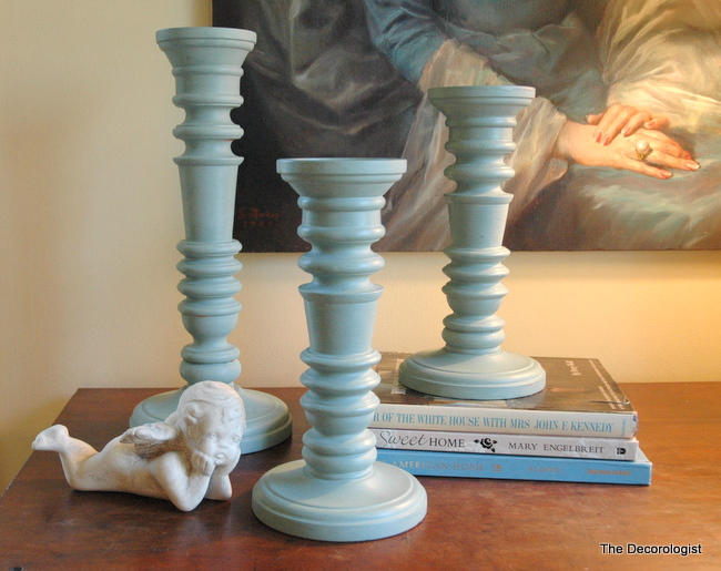 painted candlesticks