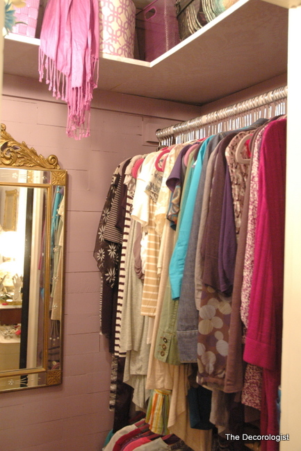 Master Closet Makeover & Reveal, Small Space Walk In Closet Organization