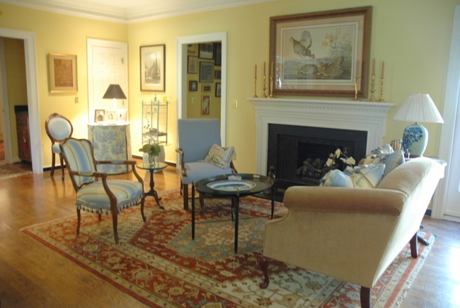 yellow living room