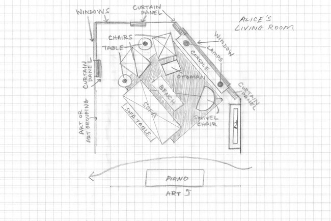 Arranging Your Furniture On The Diagonal The Decorologist