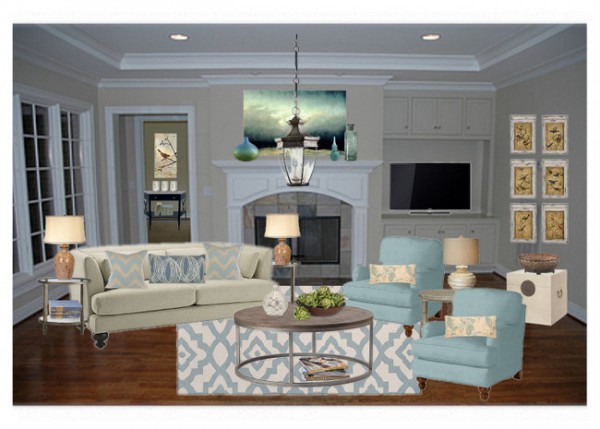 Staged Living Room by The Decorologist