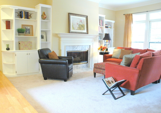staged living room