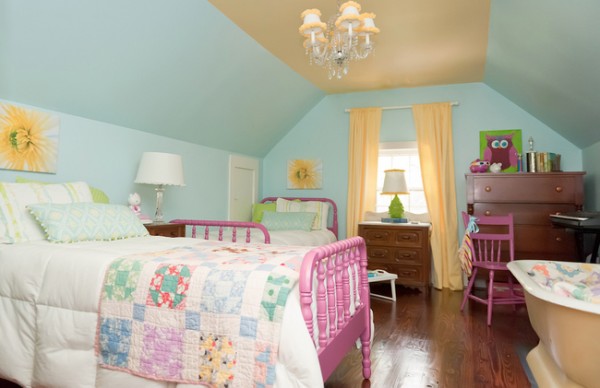blue girl bedroom