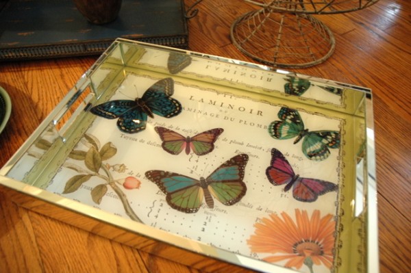 mirrored HomeGoods tray