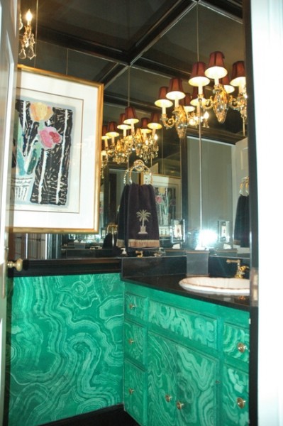 malachite bathroom