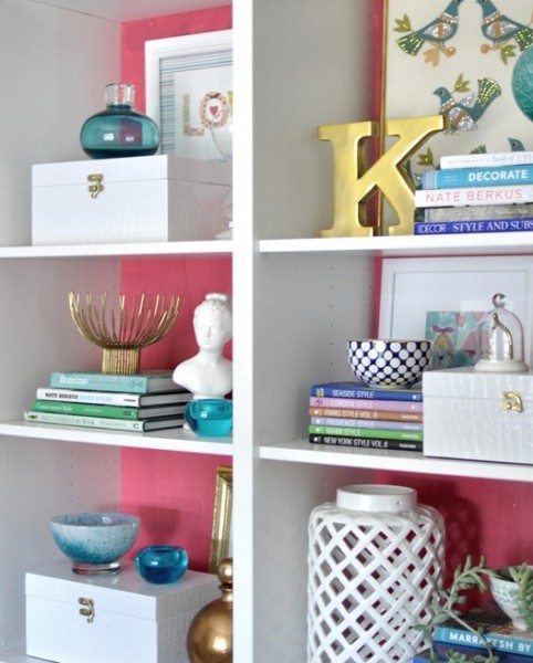 bookcase styling