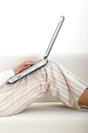computer in pajamas