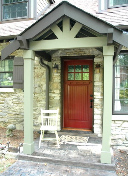 red front door