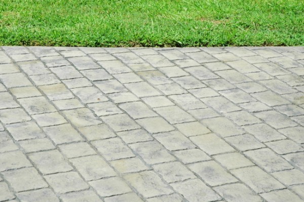 stamped concrete driveway