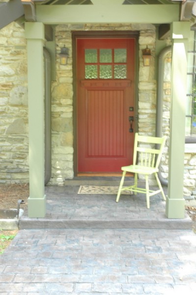 stamped concrete porch