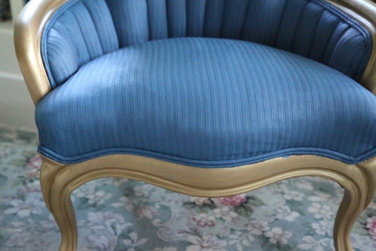 chalk paint with wax on upholstery