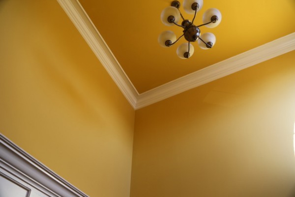 yellow ceiling