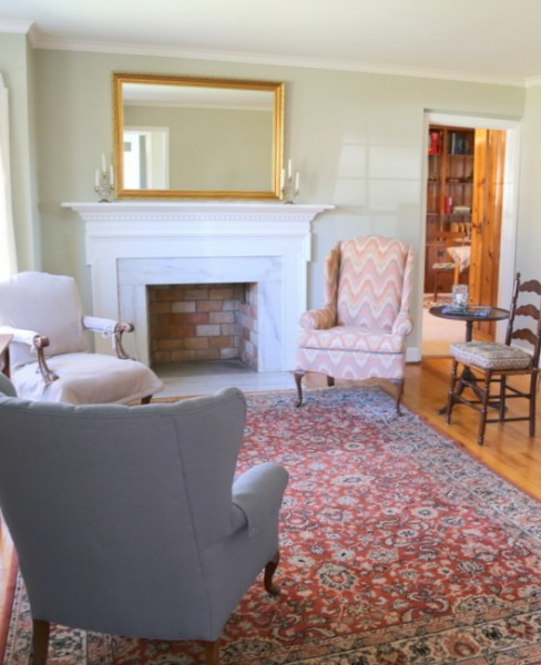 living room after staging