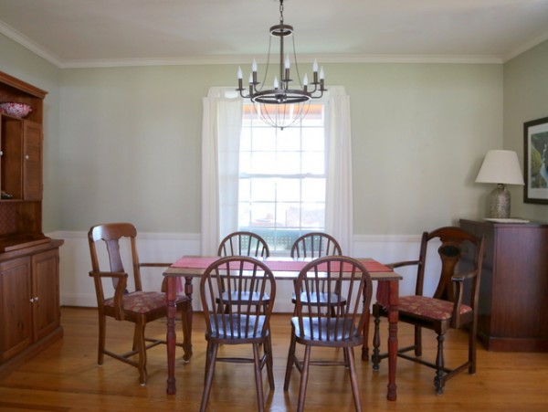 staged dining room