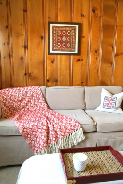 Designing Around Knotty Pine Wood Paneling - The Decorologist