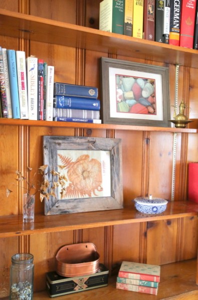 knotty pine bookcase