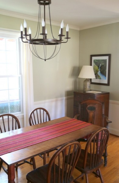 staged dining room