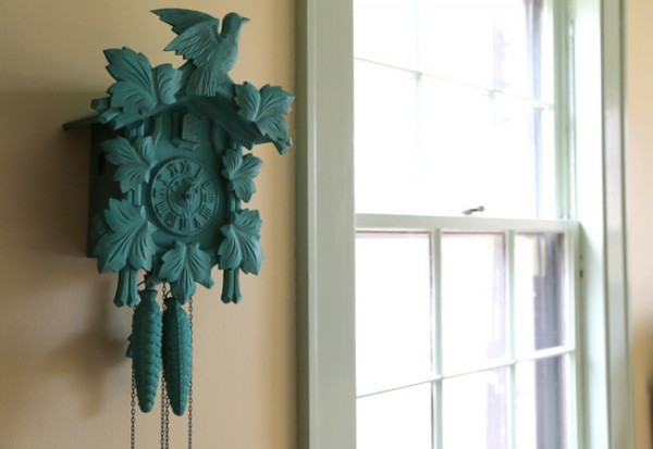 painted cuckoo clock