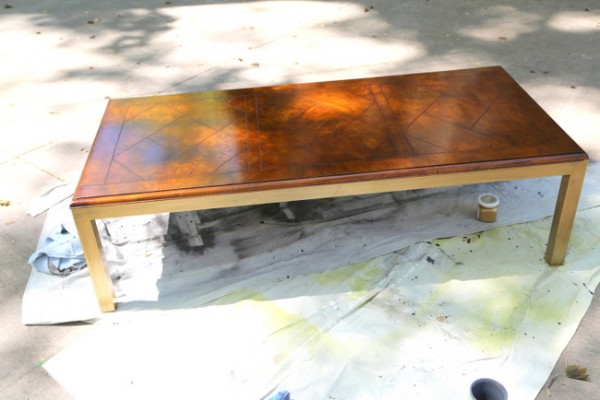restored coffee table
