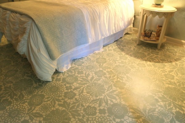 custom stencil floor