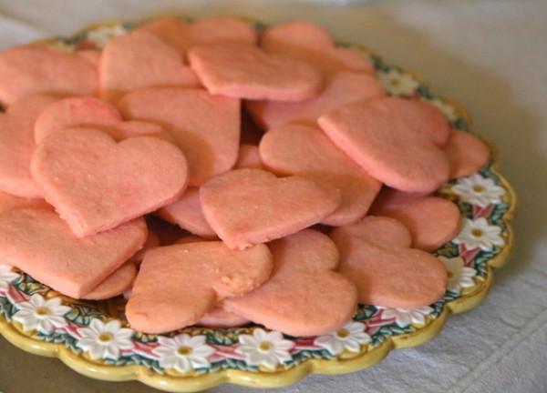 heart shortbread cookies