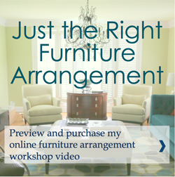 Just the Right Furniture Arrangement Button