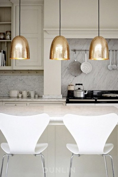 gold brass lighting trend