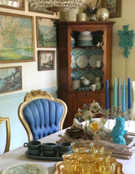 vintage eclectic dining room