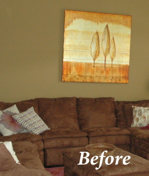 A Better Paint Color Behind A Dark Brown Sofa Try Elephant