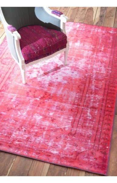 overdyed burn-out rug