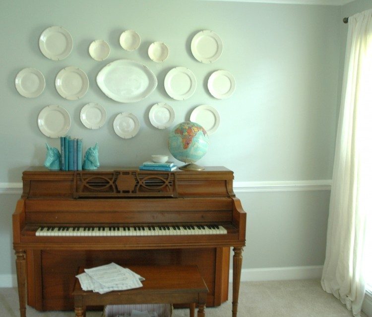 painted piano before