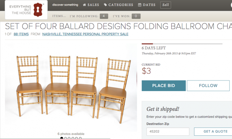 ballard folding chairs