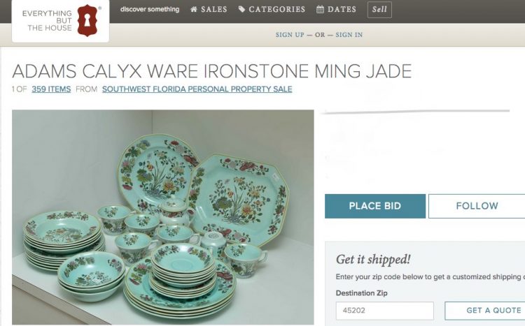 ming jade dinnerware