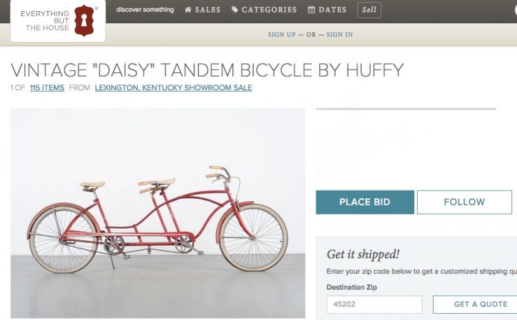 vintage tandem huffy bike