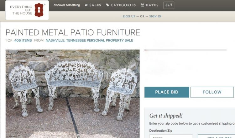metal patio furniture