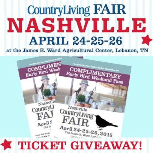 The Country Living Fair is Coming to Nashville is Coming and I'm Giving