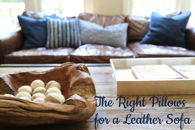 right-pillows-for-leather-sofa