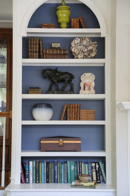 styled bookcases