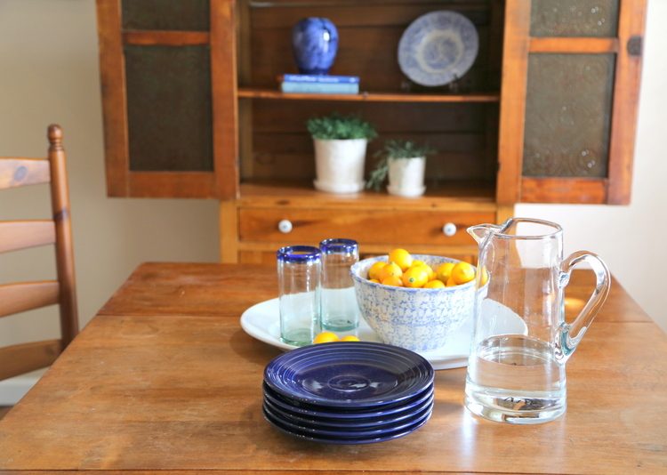 staged dining room